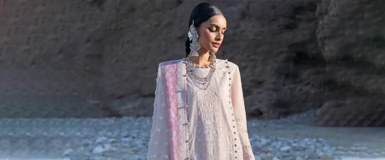 Embrace Authenticity with Online Azure Pakistani Dress