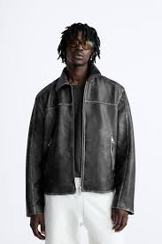 Zara Men Leather Jacket