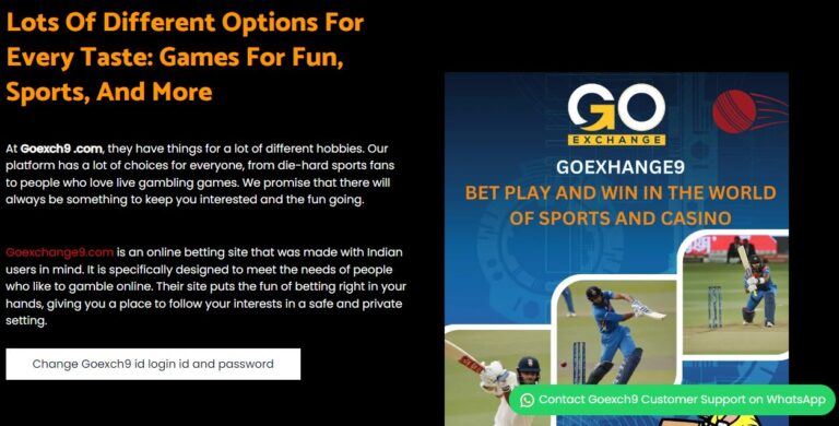 Goexch9: Where the Excitement of Cricket Cards Meets the Thrill of Online Gambling
