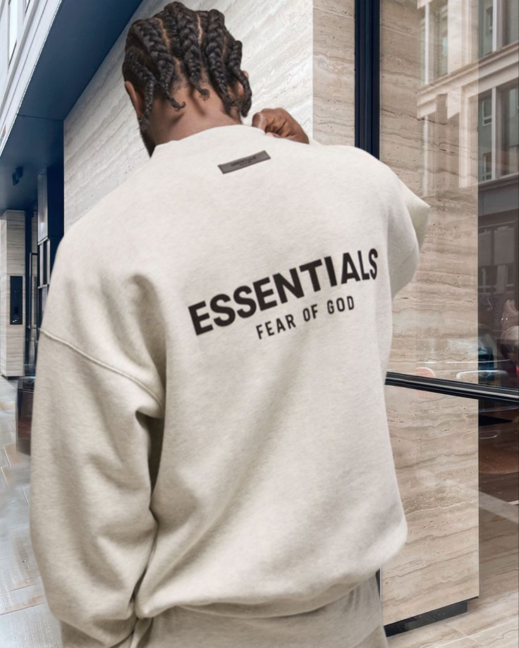 grey essentials hoodie