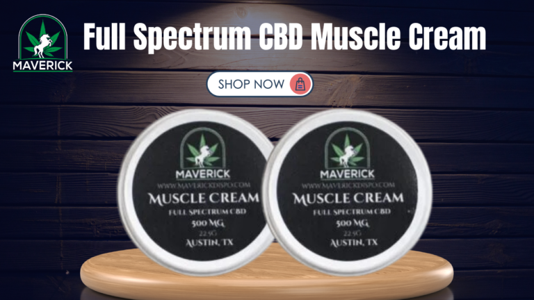 Discover the Soothing Power of Maverick Dispo’s Full Spectrum CBD Muscle Cream