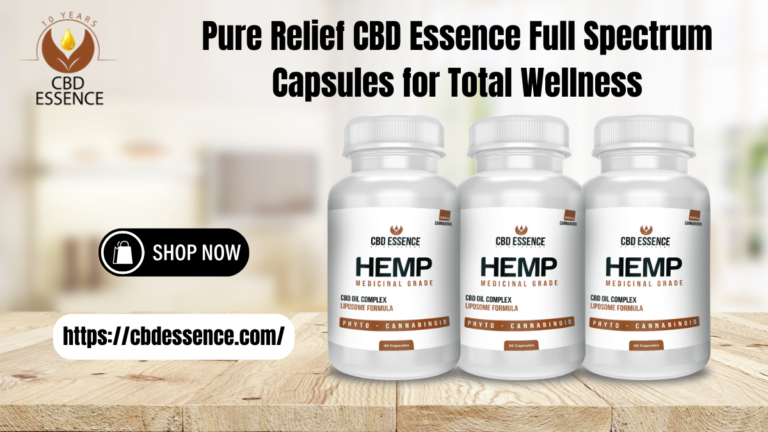Pure Relief CBD Essence Full Spectrum CBD Capsules for Total Wellness